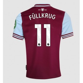 Pánské fotbalový oblečení West Ham United Niclas Fullkrug #11 Domácí košile 2024-25 Krátkým Rukávem